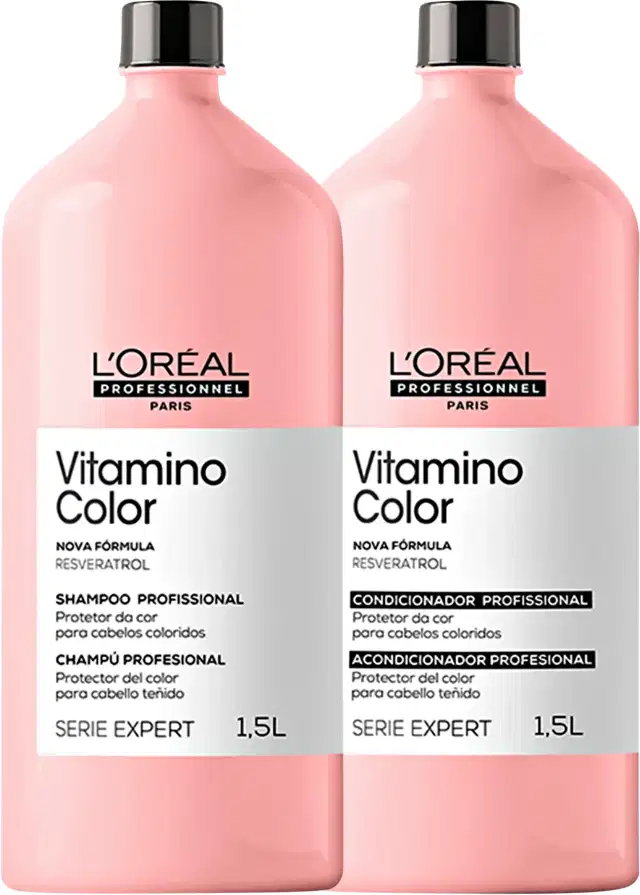 Kit L'Oréal Professionnel Serie Expert Vitamino Color Duo Salon Care, 2 produtos.