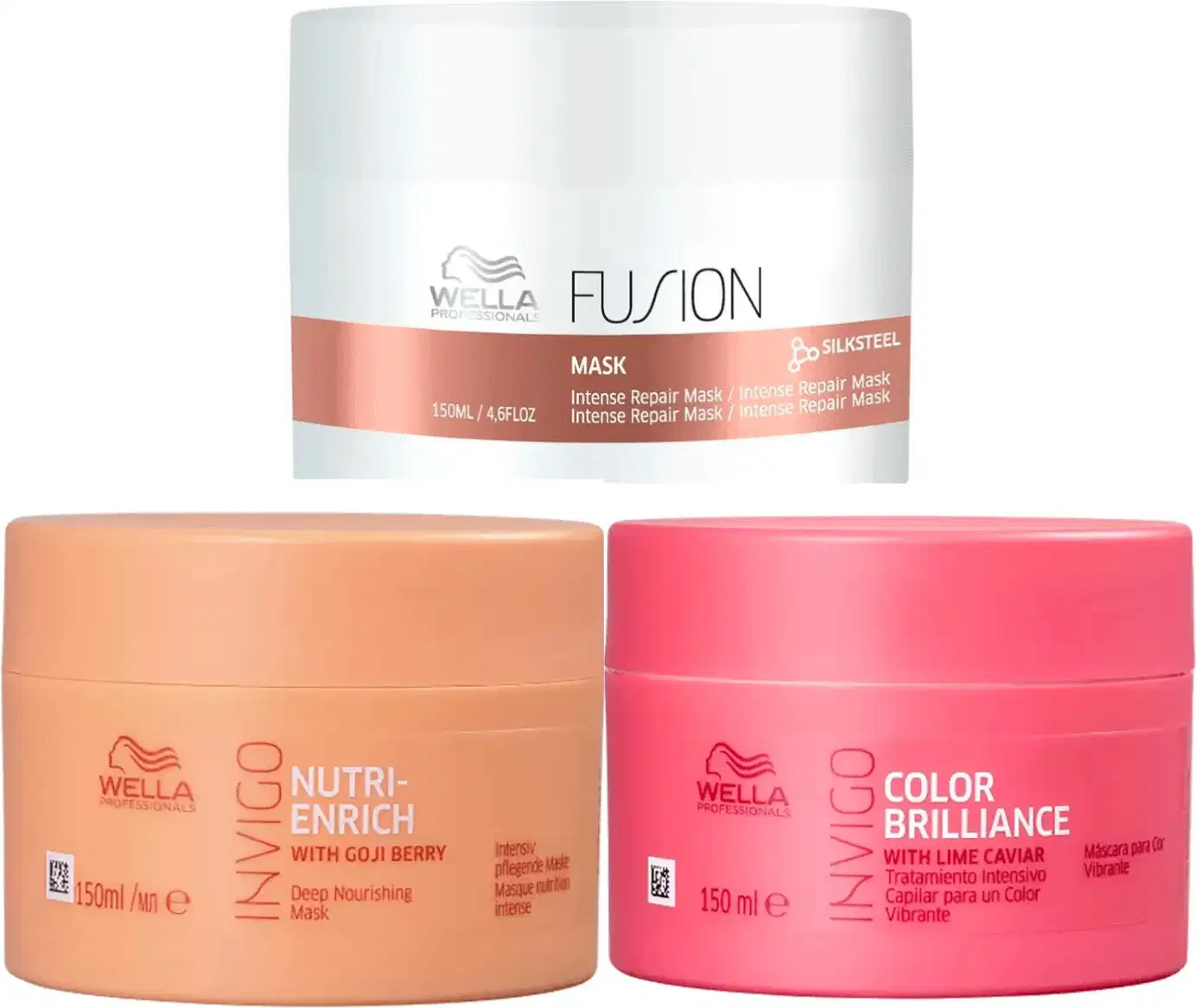 Kit Mascara Enrich 150 Ml + Mascara Fusion 150 Ml + Mascara Brilliance 150 Ml