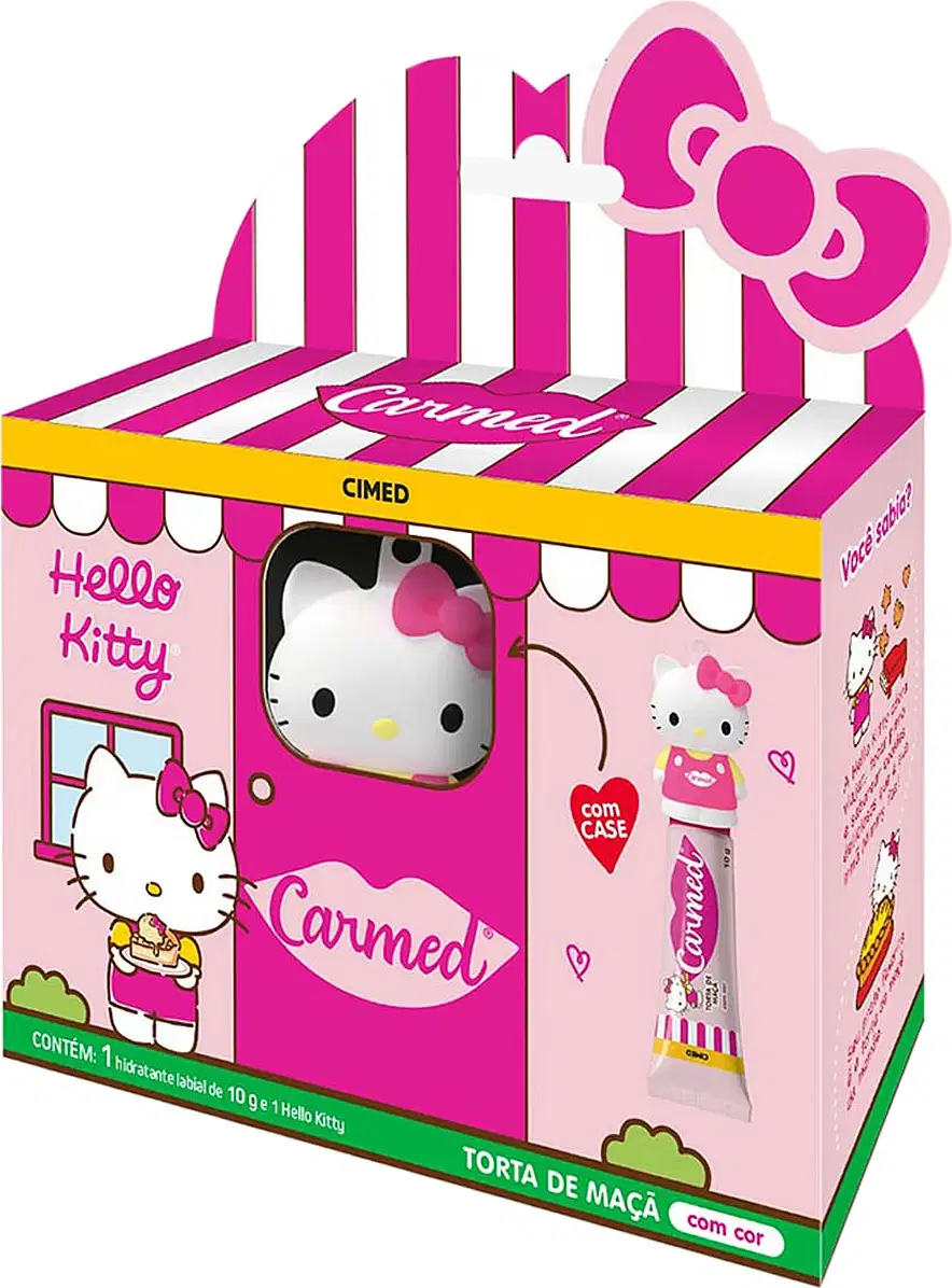 Caixa com ilustração da Hello Kitty