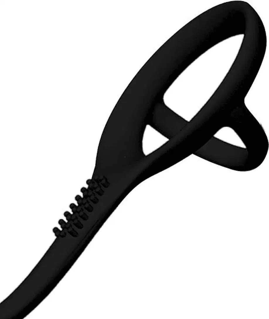 Estimulador de Próstata com Anel Peniano Duplo Sexy Import Preto, 1 produto.