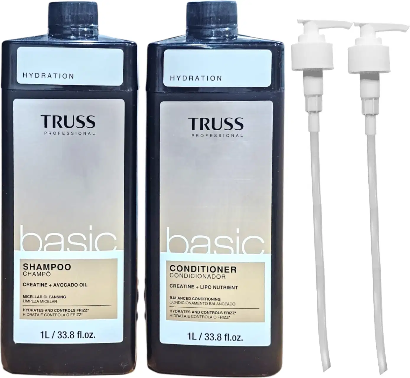 Kit TRUSS Basic Salon + Pump, 4 produtos.