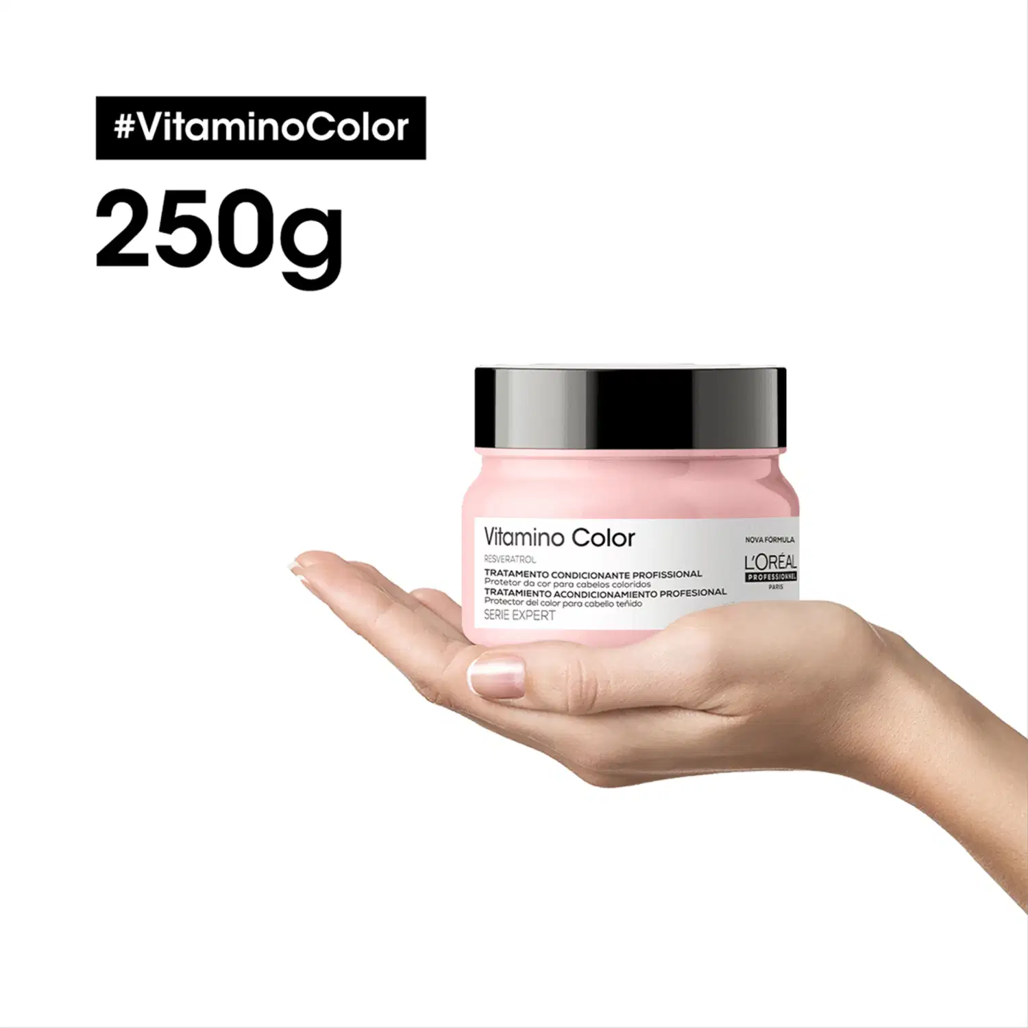 Kit L'Oréal Professionnel Expert Vitamino Color Resveratrol Salon Basic, 3 produtos.