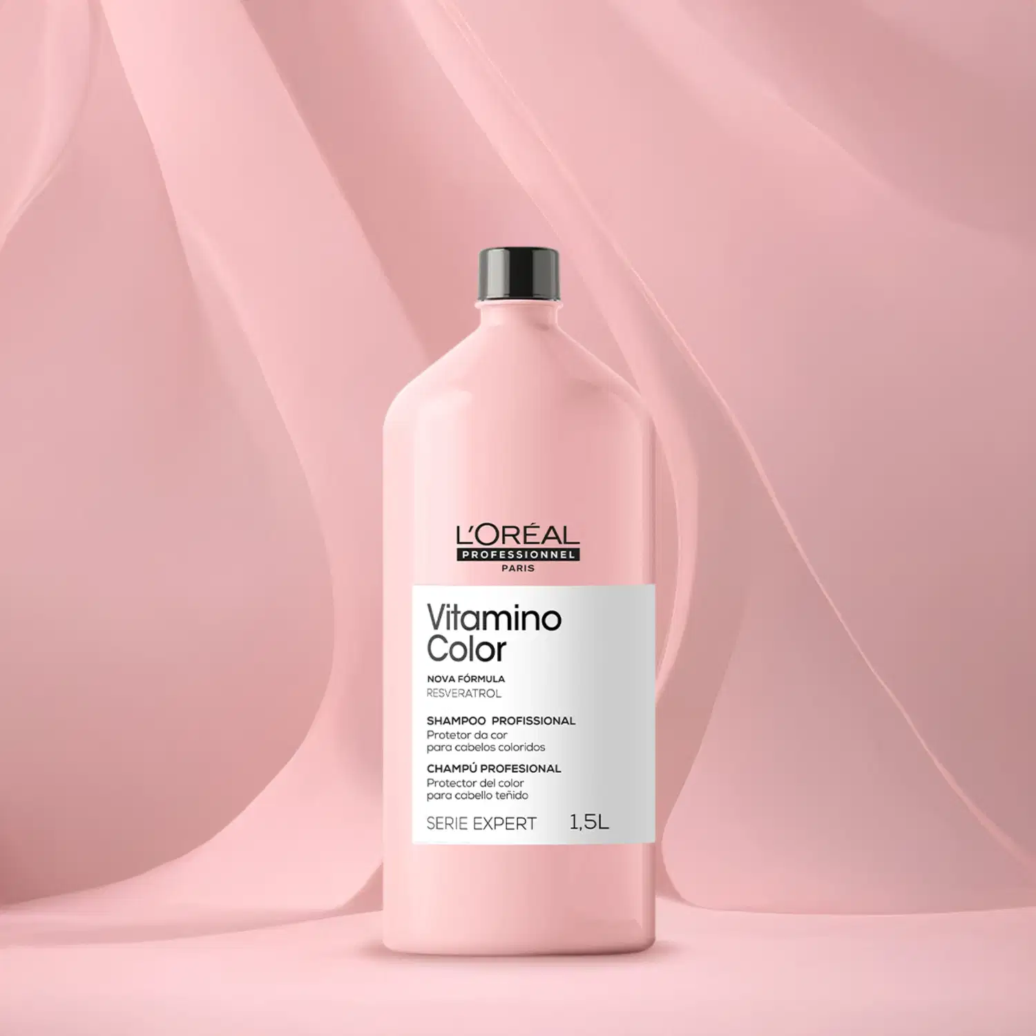 Kit L'Oréal Professionnel Serie Expert Vitamino Color Resveratrol + Pump, 2 produtos.