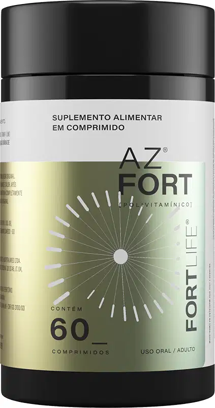 Suplemento Alimentar FortLife Pharma AZ Fort, 60 comprimidos.