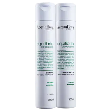 Imagem do produto Kit Acquaflora Equilíbrio Oleosidade Raiz Oleosa Pontas Secas Duo (2 Produtos)