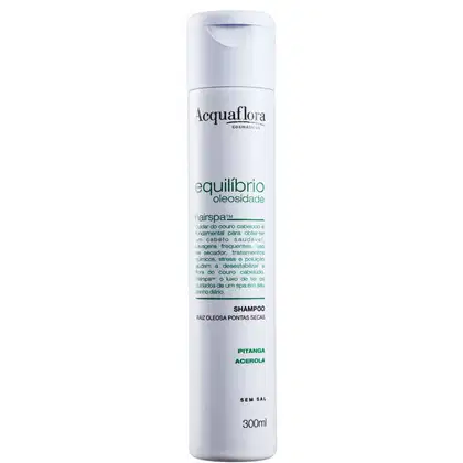 Imagem do produto Acquaflora Equilíbrio Oleosidade Raiz Oleosa Pontas Secas - Shampoo sem Sal 300ml