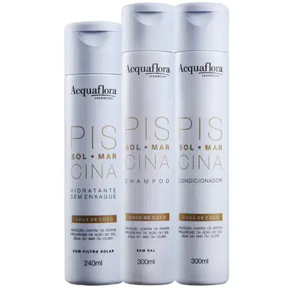Imagem do produto Kit Acquaflora Sol Mar Piscina Leave-In (3 Produtos)