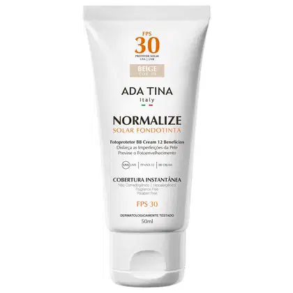 Imagem do produto Ada Tina Normalize FT Beige Cor 30 FPS 30 - Protetor Solar Facial com Cor 50ml
