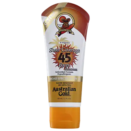 Imagem do produto Australian Gold Sheer Coverage InvisiDry FPS 45 - Protetor Solar Facial 88ml