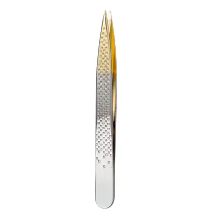 Imagem do produto Belliz Enox Silver Gold Fina - Pinça de Ponta