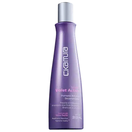 Imagem do produto C.Kamura Silver Violet Action - Shampoo Desamarelador 315ml