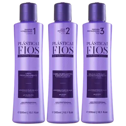 Imagem do produto Kit Cadiveu Professional Plástica dos Fios Alinhamento Super (3 Produtos)