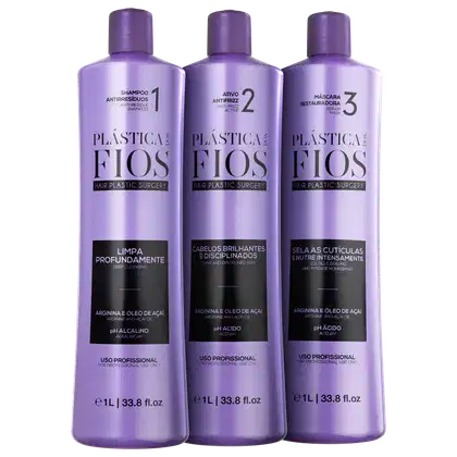 Imagem do produto Kit Cadiveu Professional Plástica dos Fios Alinhamento Profissional (3 Produtos)