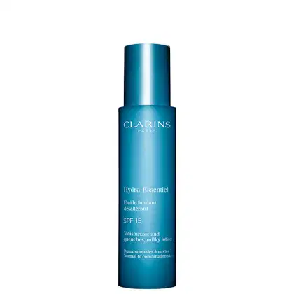 Imagem do produto Clarins Hydra-Essentiel Moisturizes and Quenches Milky Lotion FPS 15 - Fluído Hidratante Facial 50ml
