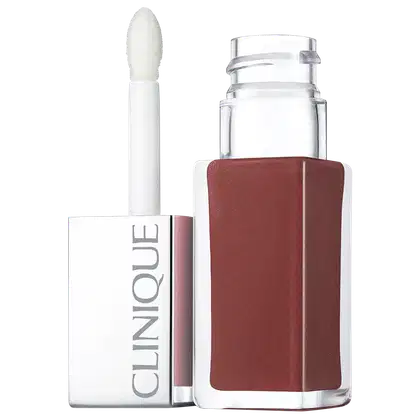 Imagem do produto Clinique Pop Lacquer Lip Colour + Primer 1 Cocoa Pop - Batom Líquido Espelhado 6,5g