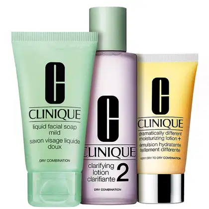 Imagem do produto Kit Clinique Sistema 3 Passos Pele 2 Mista para Seca (3 produtos)