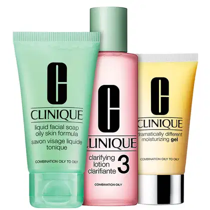 Imagem do produto Kit Clinique Sistema 3 Passos Pele 3 Mista para Oleosa (3 produtos)