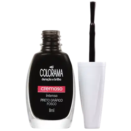 Imagem do produto Colorama Forma em Cor Preto Gráfico Fosco - Esmalte 8ml