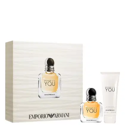 Imagem do produto Conjunto Because It’s You Giorgio Armani Feminino - Eau de Parfum 30ml + Loção Corporal 75ml