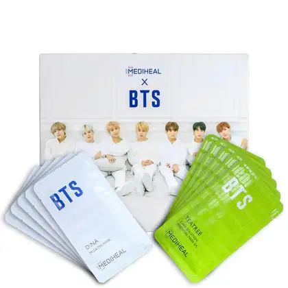Imagem do produto Kit Mediheal X BTS Moisturizing Care Special Set (10 Produtos + Cards)