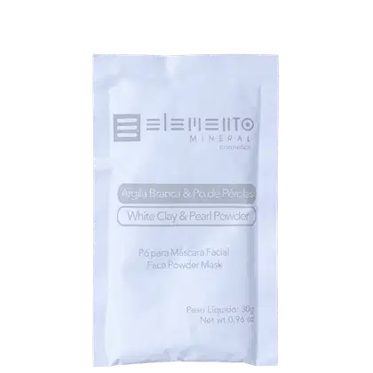 Imagem do produto Elemento Mineral Argila Branca & Pó de Pérolas - Máscara Facial 30g