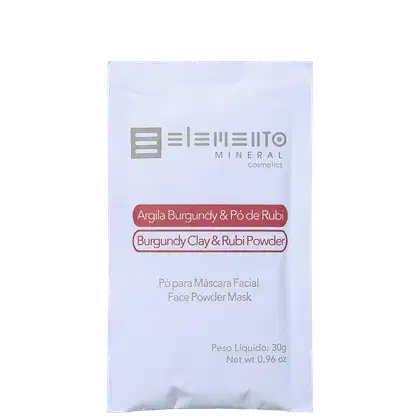 Imagem do produto Elemento Mineral Argila Burgundy & Pó de Rubi - Pó para Máscara Facial 30g