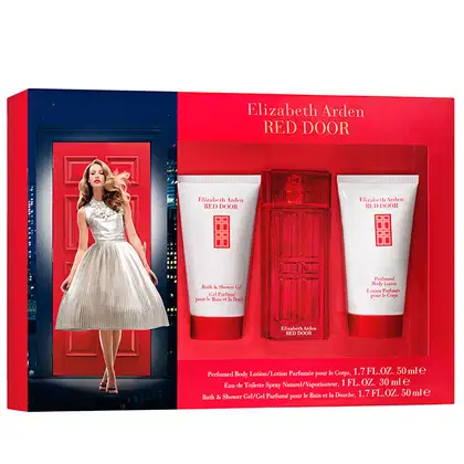 Imagem do produto Conjunto Red Door Elizabeth Arden Feminino - Eau de Toilette 30ml + Loção 50ml + Gel de Banho 50ml
