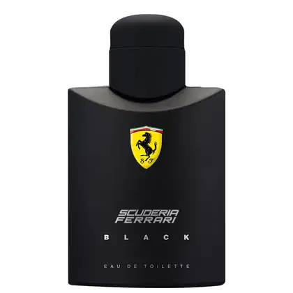 A imagem mostra o Perfume Importado Masculino Ferrari Black da marca Ferrari.