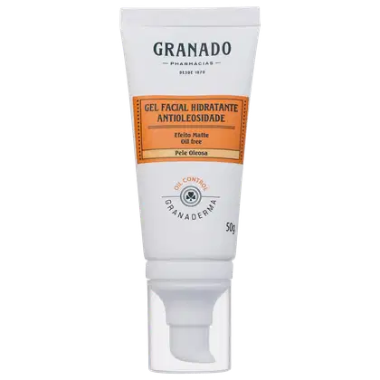 A imagem mostra o Gel Hidratante Facial Granaderma Antioleosidade da marca Granado.