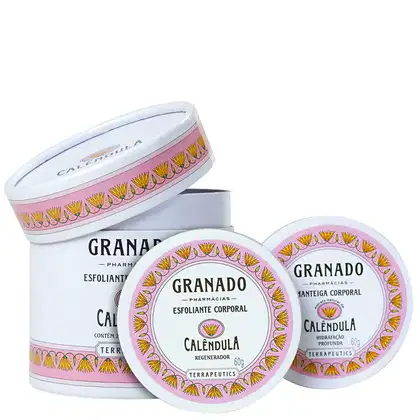 Imagem do produto Kit Granado Terrapeutics Calêndula - Esfoliante 60g + Hidratante 60g