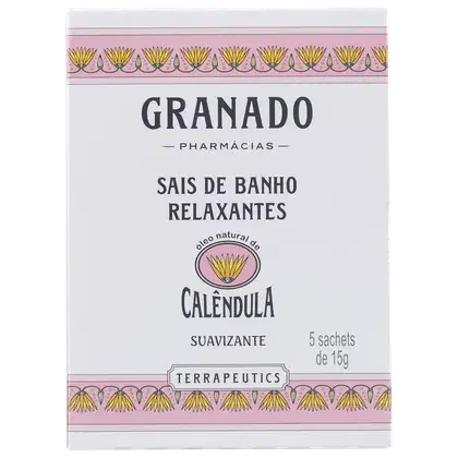 Imagem do produto Granado Terrapeutics Relaxantes Calêndula - Sais de Banho 5x16g