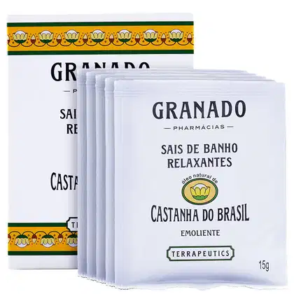 Imagem do produto Granado Terrapeutics Relaxantes Castanha do Brasil - Sais de Banho 5x17g