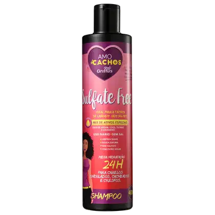 Imagem do produto Griffus Amo Cachos - Shampoo sem Sulfato 400ml