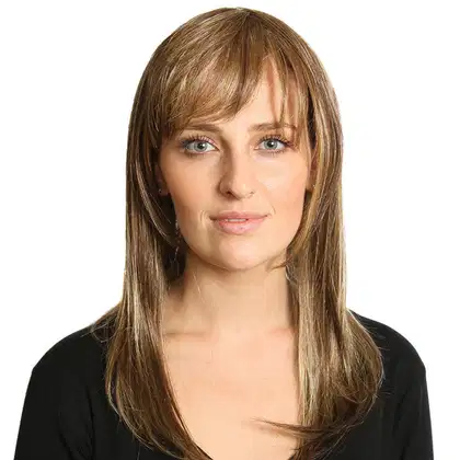 Imagem do produto Hairdo Franja - Castanho com Mechas Douradas R8/25