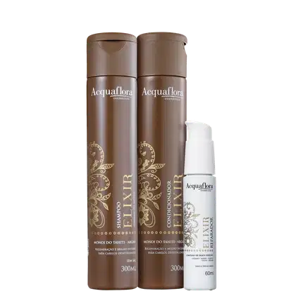 Imagem do produto Kit Acquaflora Elixir Normais ou Mistos (3 Produtos)