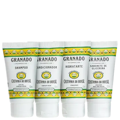Imagem do produto Kit Granado Terrapeutics Banho Castanha do Brasil (4 Produtos)