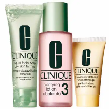 Imagem do produto Kit Clinique Sistema 3 Passos Introdução Pele 3 (3 produtos)