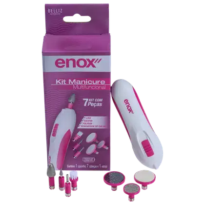 Imagem do produto Kit Enox Manicure Multifuncional Elétrico para Mãos e Pés