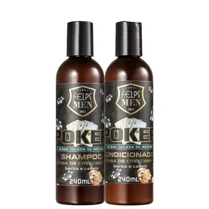 Imagem do produto Kit Felps Professional Men Poker Bomba de Crescimento Duo (2 Produtos)