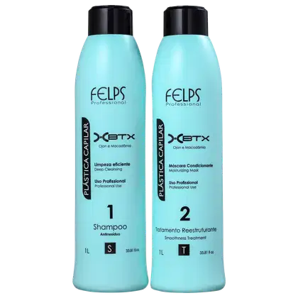 Imagem do produto Kit Felps Professional Plástica Capilar XBTX Salão (2 Produtos)