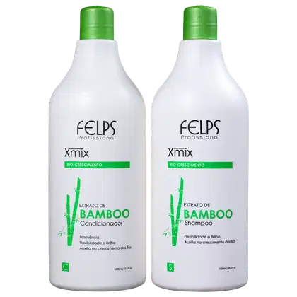 Imagem do produto Kit Felps Professional Xmix Extrato de Bamboo Salão Duo (2 Produtos)
