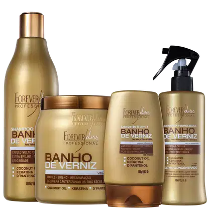 Imagem do produto Kit Forever Liss Professional Banho de Verniz Completo (4 Produtos)
