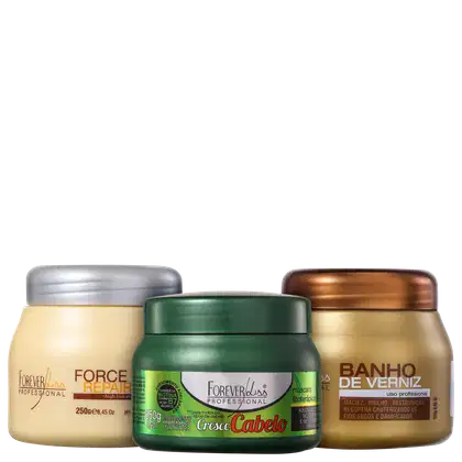 Imagem do produto Kit Forever Liss Professional Cronograma Capilar Fortalecedor (3 Produtos)