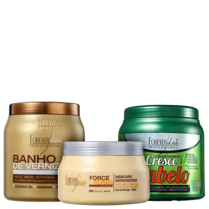 Imagem do produto Kit Forever Liss Professional Cronograma Capilar Profissional (3 Produtos)