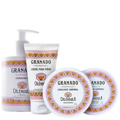 Imagem do produto Kit Granado Terrapeutics Calêndula Corpo e Banho Full (4 Produtos)