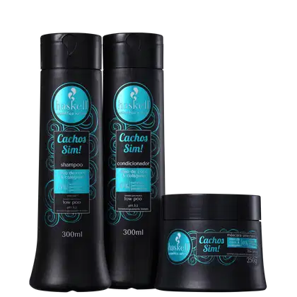Imagem do produto Kit Haskell Cachos Sim! Trio (3 Produtos)
