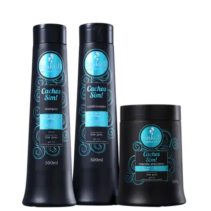 Imagem do produto Kit Haskell Cachos Sim! Triplo (3 Produtos)