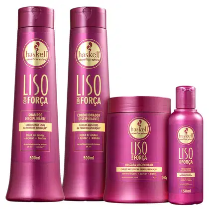Imagem do produto Kit Haskell Liso com Força Disciplinante (4 produtos)