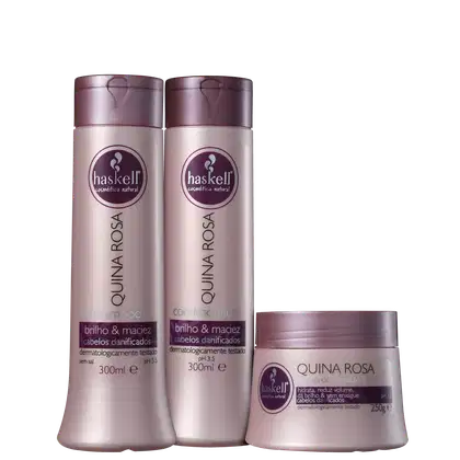 Imagem do produto Kit Haskell Quina Rosa Tratamento (3 Produtos)