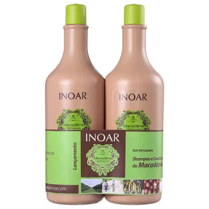 Imagem do produto Kit Inoar Macadâmia Oil Premium Tratamento Diário 1000ml (2 Produtos)
